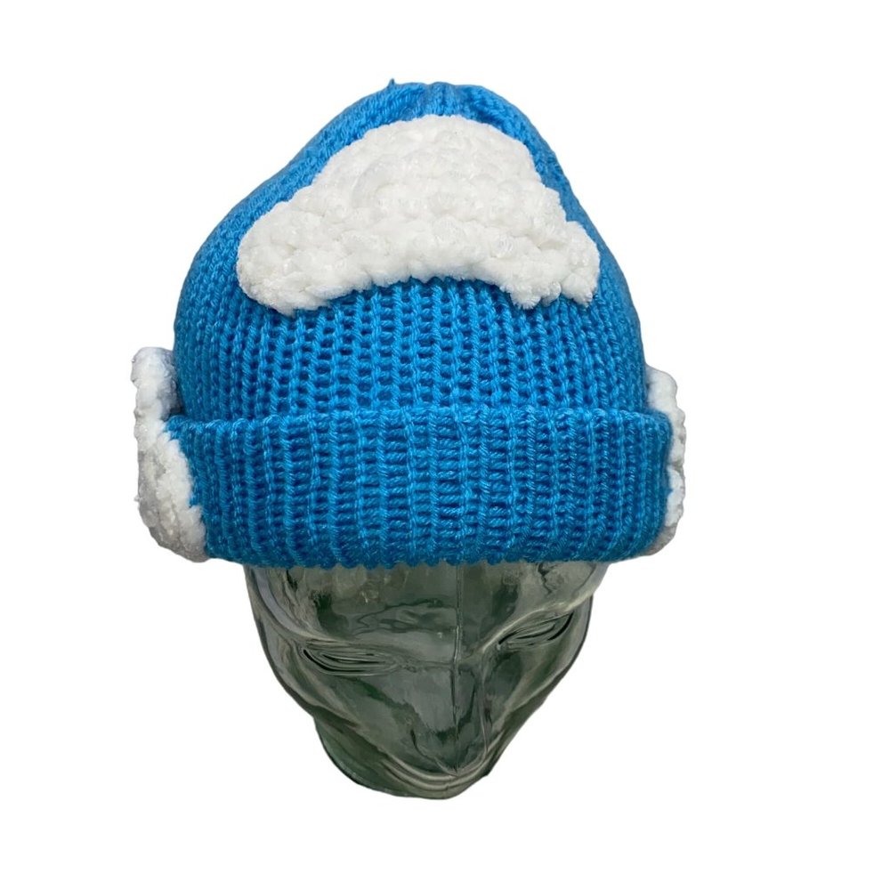 Plasma Beamz Sky Blue Cloud Beanie Kids Size xs